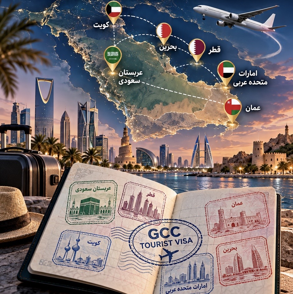 تصویر اختصاصی درباره ویزای گردشگری یکپارچه GCC و ارتباط گردشگری میان عمان، عربستان سعودی، امارات، قطر، کویت و بحرین