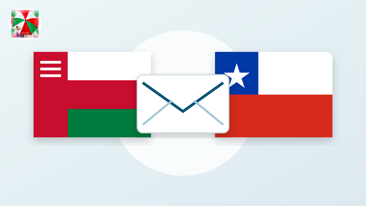 تصویرسازی اختصاصی و نمادین از پرچمهای عمان و شیلی و پیام دیپلماتیک؛ تصویر رویداد یا مقامهای واقعی نیست