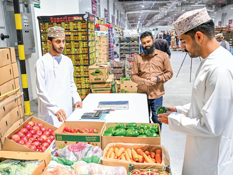 میوه و سبزی تازه در یکی از بازارهای عمان